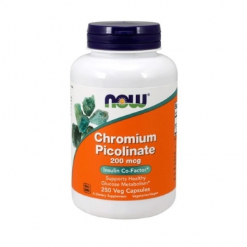 Now Foods Chromium Picolinate 200mcg (250 Caps)
