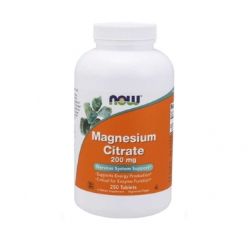 Now Foods Magnesium Citrate 200mg (250 tabs)