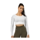 Better Bodies Bowery Cropped LS (White)