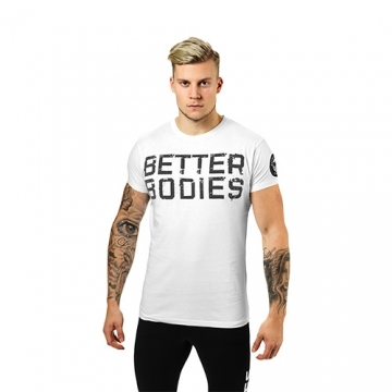 Better Bodies Basic Logo Tee (White)