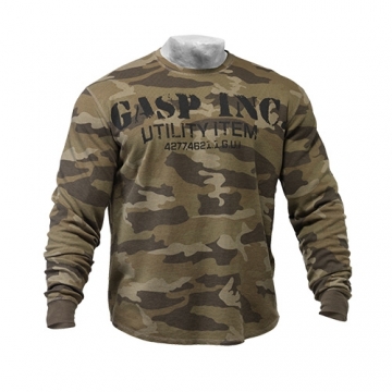 GASP Thermal Gym Sweater (Green Camo)