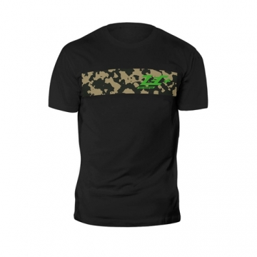 Zec+ Sportswear T-Shirt Camou Shirt Black Green Logo