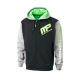 Musclepharm Sportswear Mens Zip Through Hoodie Black - Heather Grey - Lime (MPSWT479)