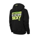Musclepharm Sportswear Womens Full Zip Hooded Strong Is The New Sexy Sweat Black - Lime (MPLSWT468)