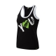 Musclepharm Sportswear Womens I Heart You Vest Black-Green (MPLVST488)