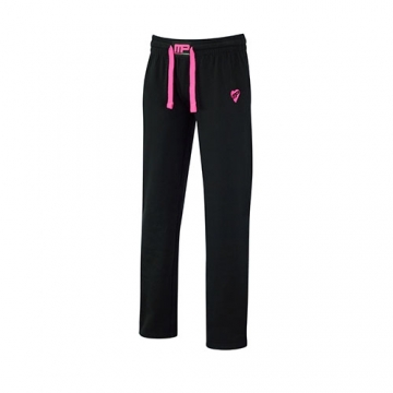 Musclepharm Sportswear Womens Sweat Pant Black-Hot Pink (MPLPNT453)