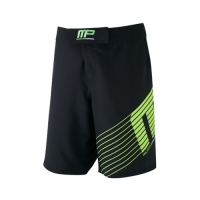 Musclepharm Sportswear Woven Short Sportline Black Lime-Green (MPSHO420)