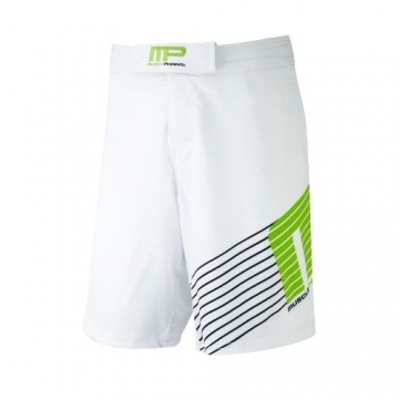 Musclepharm Sportswear Woven Short Sportline White Lime-Green (MPSHO420)