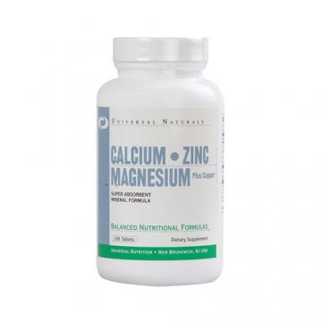 Universal Nutrition Calcium, Zinc & Magnesium (100 Tabs)