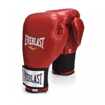 Everlast Leather Pro Fighter Glove (Red)