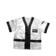 Everlast 100% Polyester Satin Corner Jacket (White/Black)
