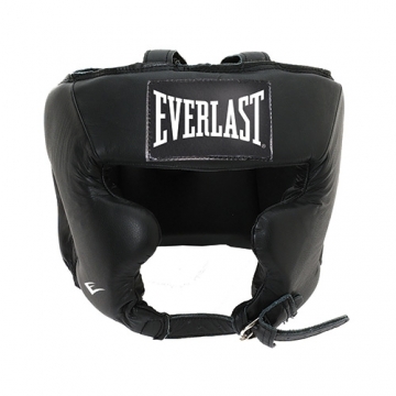 Everlast Leather Pro Traditional Headgear (Black)