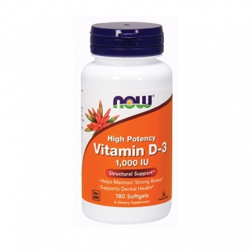 Now Foods Vitamin D3 1000iu (180)