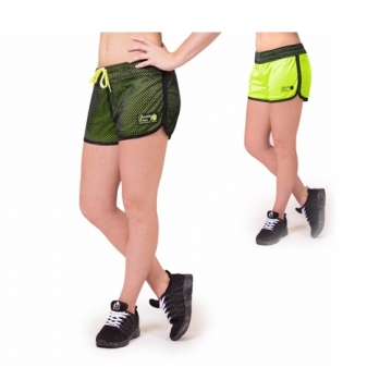 Gorilla Wear Madison Reversible Shorts (Black/Neon Lime)